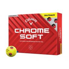 Callaway Chrome Soft TruTrack 2024 Golf Balls - Yellow Logo