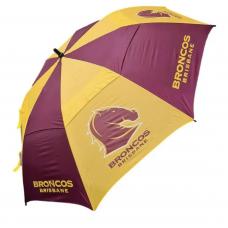 NRL Official Merchandise Double Canopy Umbrella -  Brisbane Broncos