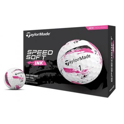 TaylorMade Speedsoft Ink 2024 Golf Balls - Pink