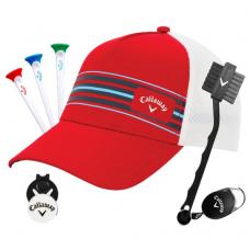 Callaway Hat & Gift Set - Red Stripe