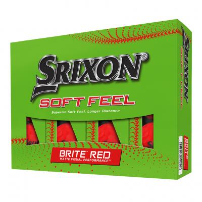 Srixon Soft Feel 2023 Golf Balls - Brite Red