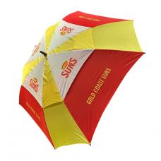 AFL Official Merchandise Double Canopy Umbrella  - Gold Coast Suns