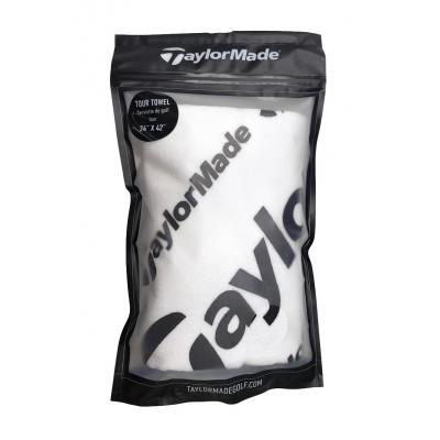 TaylorMade Tour Golf Towel - White/Black