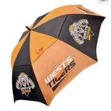NRL Official Merchandise Double Canopy Umbrella - Wests Tigers